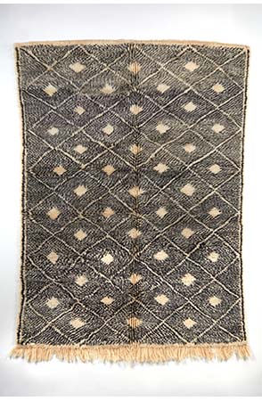 Black and White Lozenges Rug
