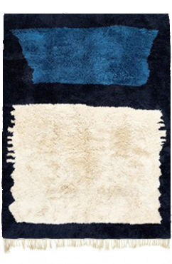 Bleu Abstract Rug