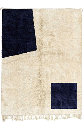 Blue Contemporary Moroccan Rug