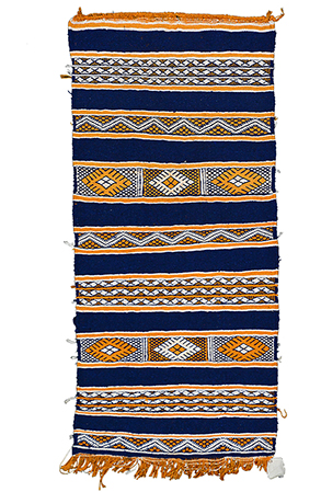 Blue & Yellow Kilim Rug