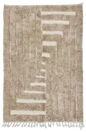 Brown Textured Rug