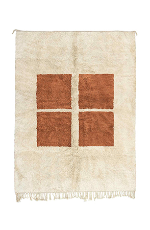 Brown Chic Chess Rug