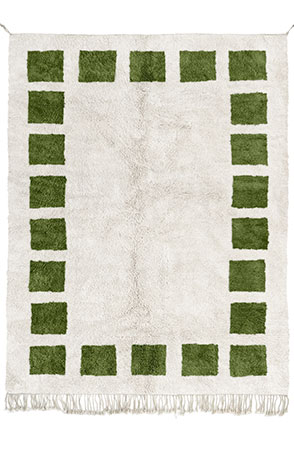 Green Block Rug