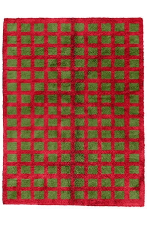 Green Intersected Rug