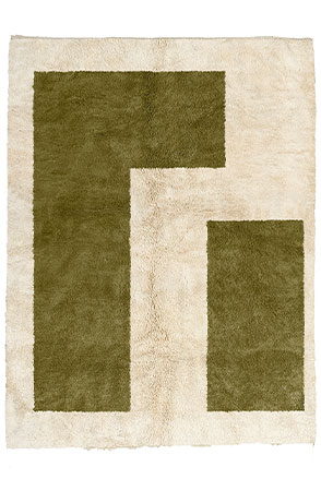 Green Puzzle Area Rug