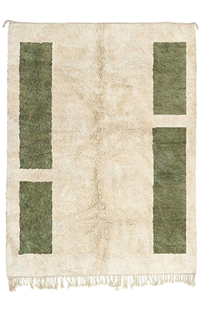 Green Shag Rug