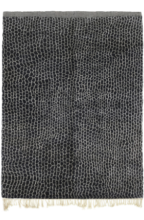 Micro Black and White Rug