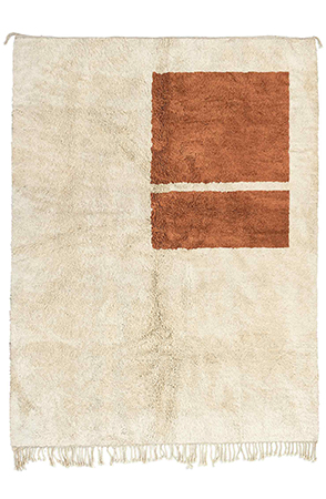 Minimalist Brown Geometric Rug