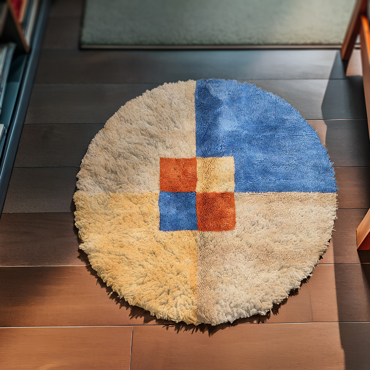 Atlas Cream Round Rug