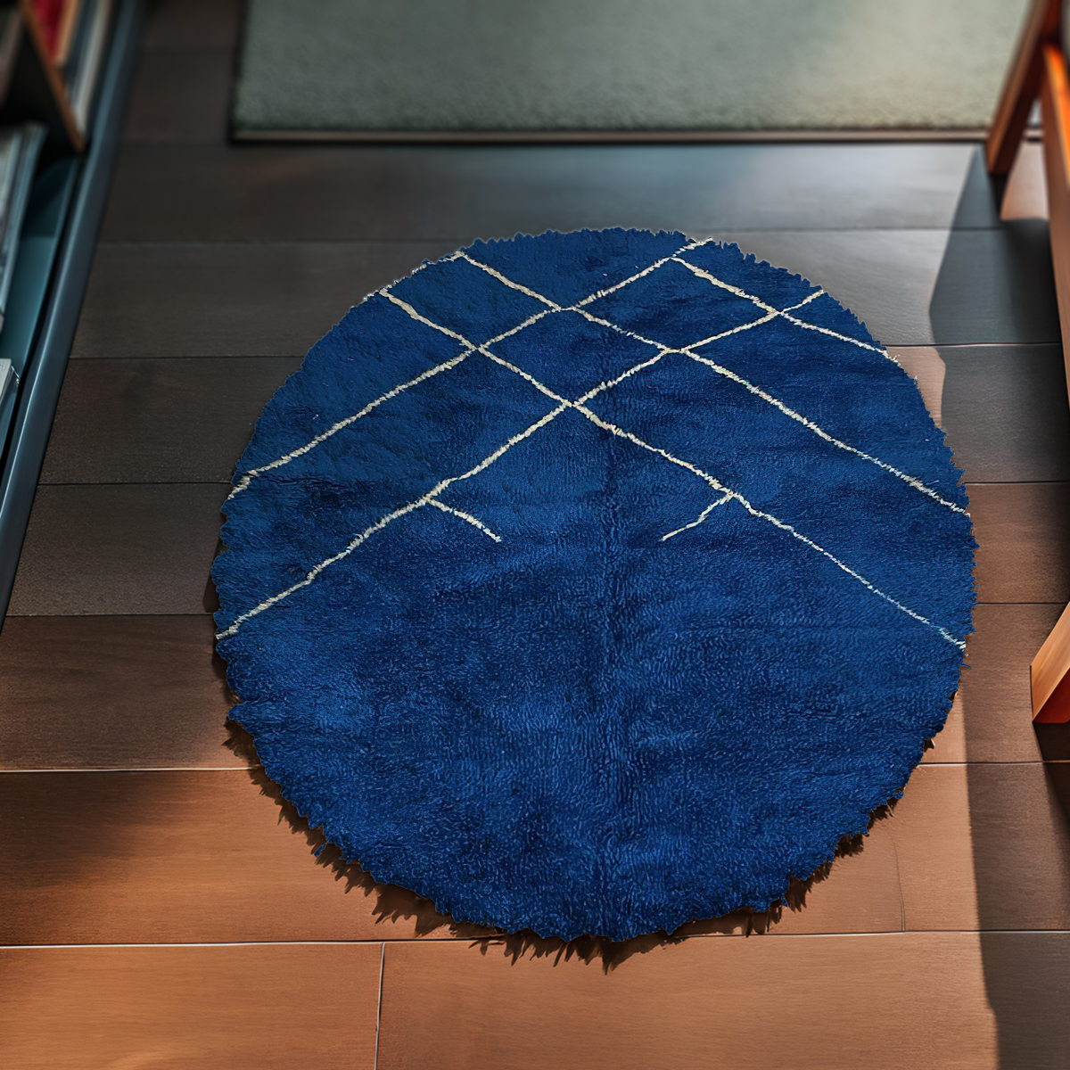 Azure Sky Round Rug