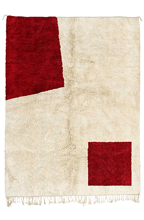 Red Contemporary Moroccan Rug