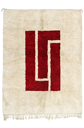 Red Symbolic Area Rug