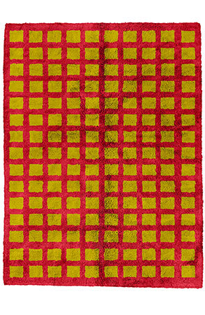 Sheen Green Intersected Rug