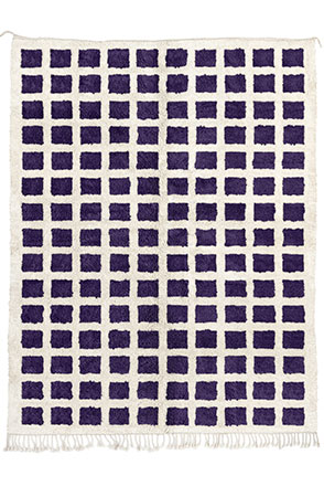 Velvet Checkerboard Rug