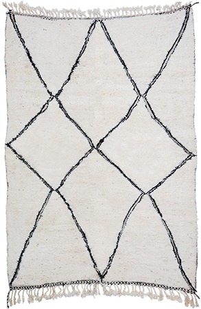 White Lozenges Rug