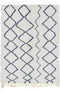 Black and White Berber Rug 3328
