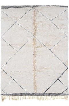 Black and White Bohemian Rug 3249