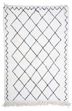 Black and White Imperfect Area Rug 2918