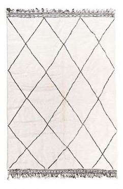 Black and White Lozenges Rug 2904