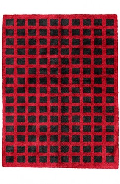 Red Intersected Rug 2415