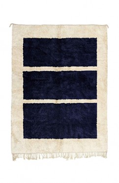 Blue Geometric Rug 3117