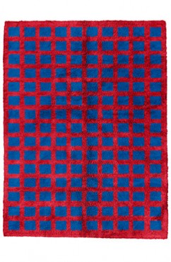 Blue Intersected Rug 2409