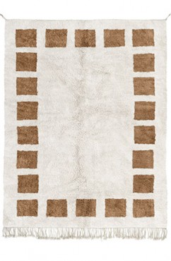 Brown Block Rug 2058