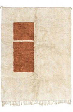 Brown Geometric Area Rug 3143