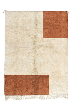 Brown Minimalist Area Rug 2807