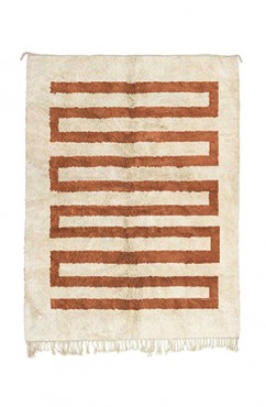 Brown Snake Moroccan Area Rug 2823
