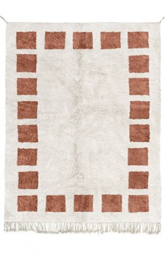 Choral Pink Block Rug 2062