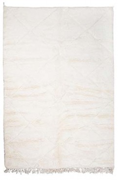 Clean White Moroccan Rug 2859