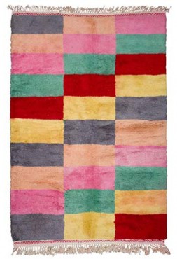 Colorful Checkered Rug 2840