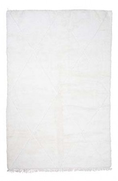 Contemporary White Textured Area Rug 2941