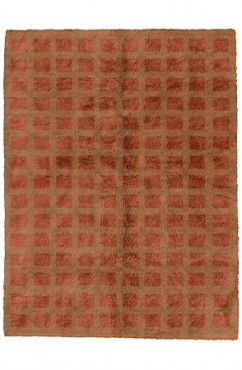 Copper Brown Crooked Rug 2313