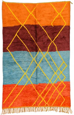 Gold contemporary Rug 1061