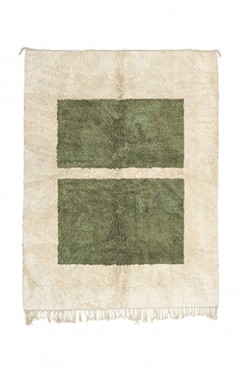 Green Figurative Art Rug 3137