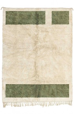 Green Moroccan Column Rug 3162