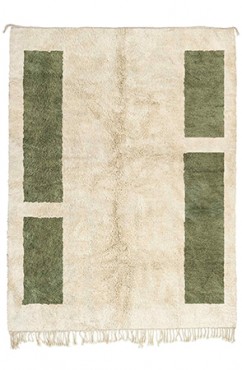 Green Shag Rug 3167