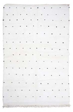 Minimalist Moroccan Polka Rug 2914