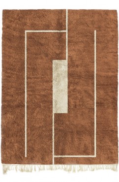 Bronze Mid Century Rug 3745