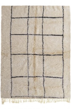Black Squared Rug 4539