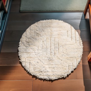 Textured Round Area Rug 5203