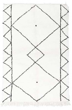 Perfectly White Moroccan Berber Rug 2865