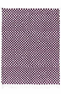 Purple Checkered Rug 1999