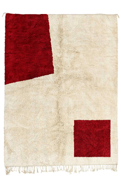 Red Contemporary Moroccan Rug 3174