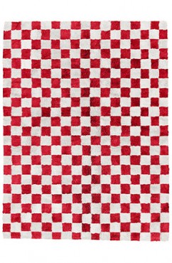 Red Crosshatch Rug 2463