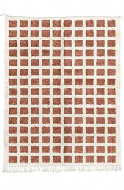 Soft Brown Checkerboard Rug 2013