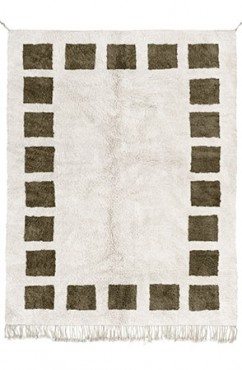 Taupe Block Rug 2075