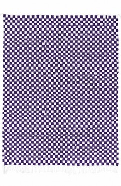 Velvet Checkered Rug 2000